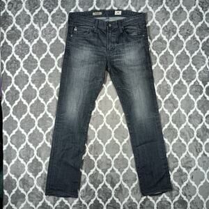 AG Adriano Goldschmied Jeans Men 32x31 Grey The Matchbox Slim Straight Leg